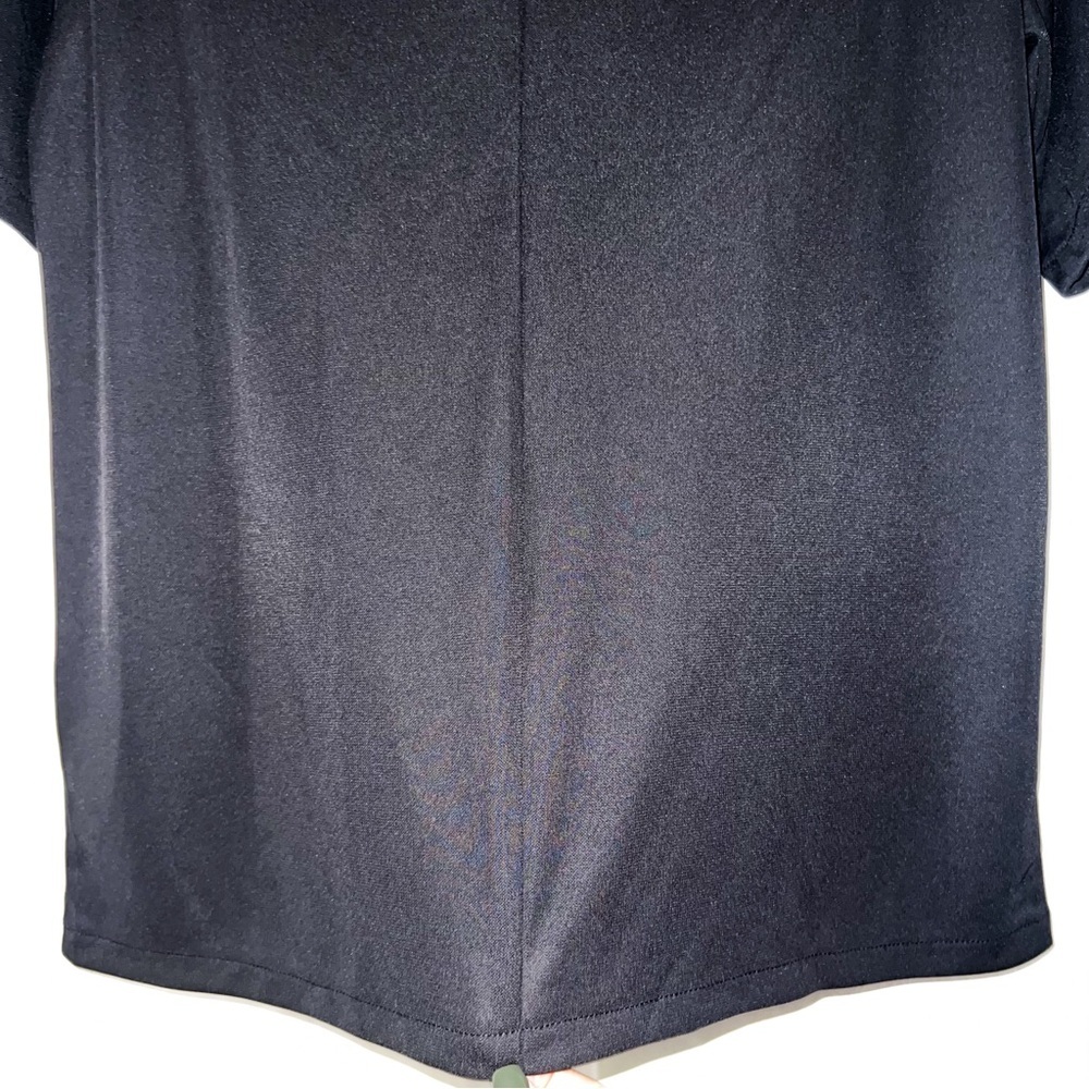 H&M Black Semi-Sheer Basic Workwear Blouse, Size S - Picture 9 of 10